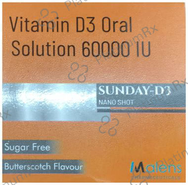 Sunday-D3 Nano Shot Butterscotch Sugar Free