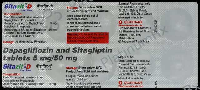 Sitazit D 5/50mg Tablet 10s