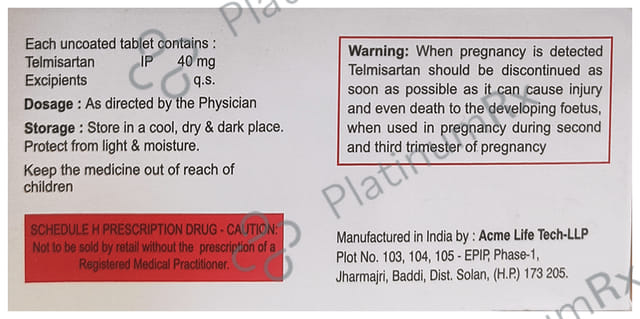 Acmetel 40mg Tablet 10s