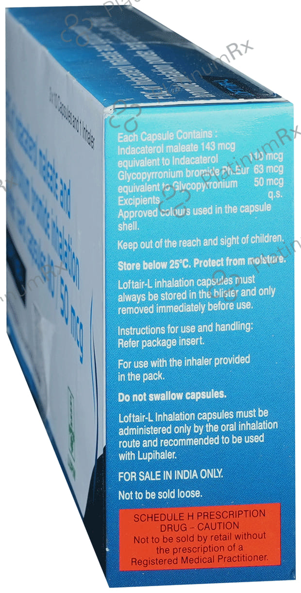 Loftair L 110/50mcg Capsule With Inhaler 1s