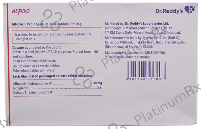 Alfoo 10mg Tablet PR 30s