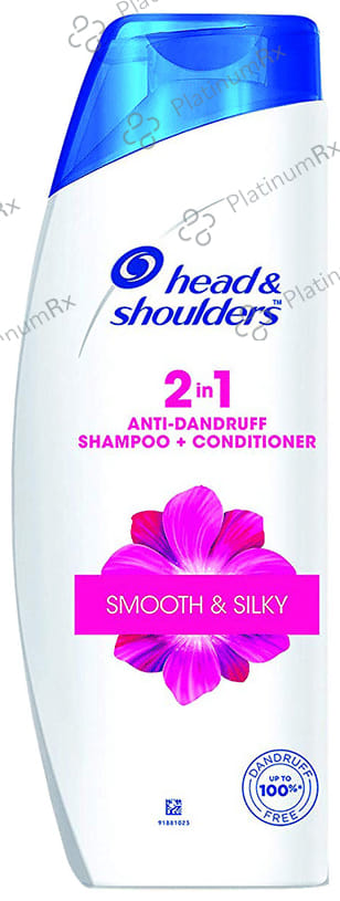 Head & Shoulders Smooth & Silky 2 in 1 Anti-Dandruff Shampoo+Conditioner 180 ml
