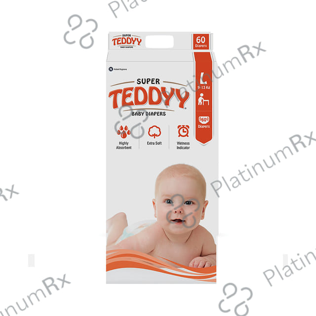 Teddyy Super Baby Diaper with Wetness Indicator - Size Large