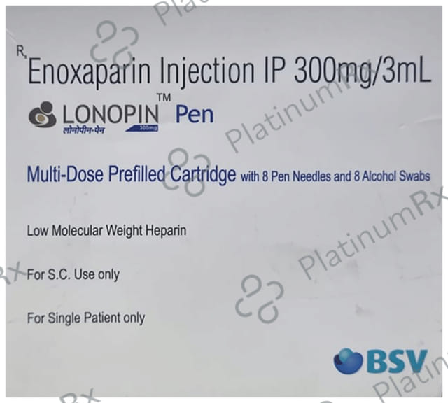 Lonopin Pen 300mg Injection Kit 3ml