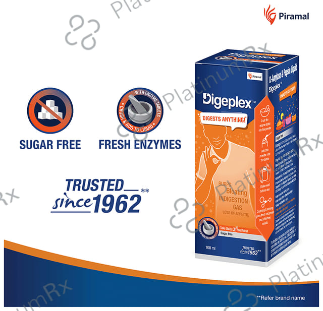 Digeplex 62.5/20mg Syrup 100ml