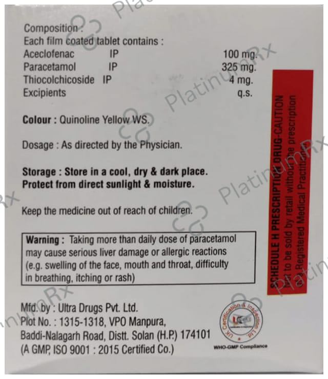 Athaio P 4/100/325mg Tablet 10s