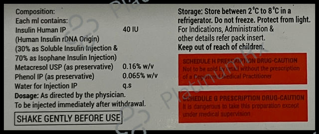 Xsulin 30/70 (40 IU/ml) (1*10ml Vial)