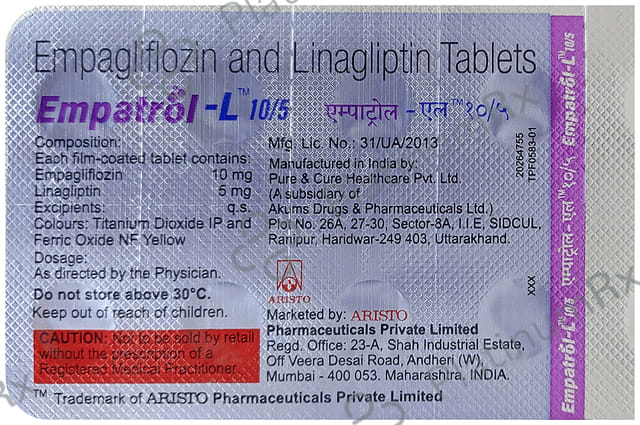 Empatrol L 10/5mg Tablet 10s