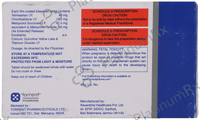 Telsar CHM 12.5/50/40mg Tablet 10s