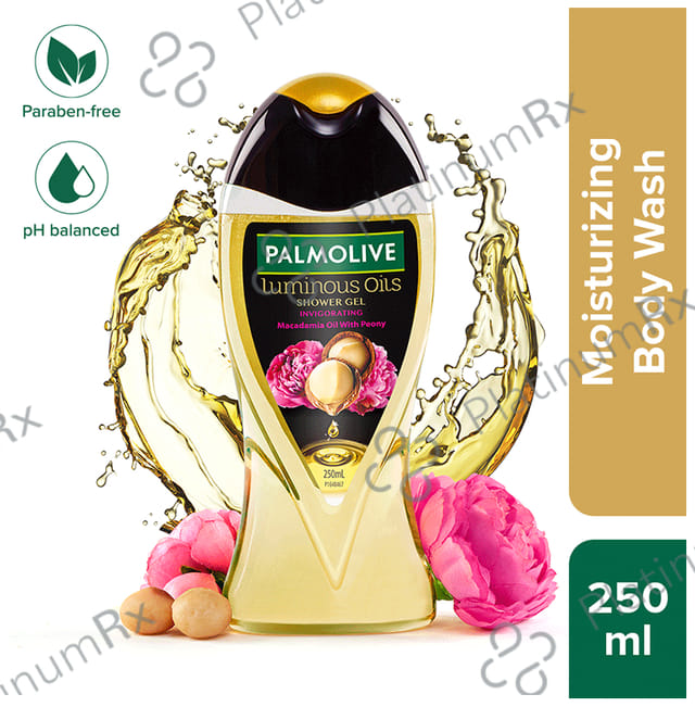 Palmolive Invigorating Macadamia Oils with Peony Luminous Oils Shower Gel