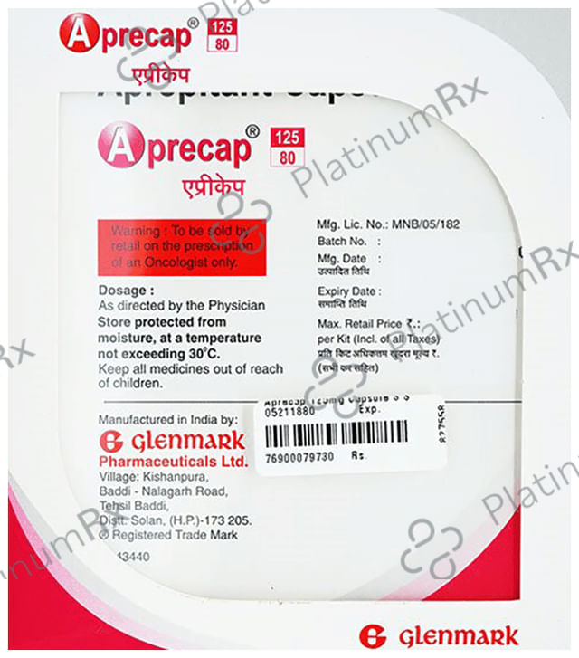 Aprecap 125/80mg Capsule 3s