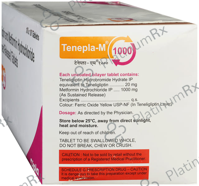 Tenepla M 1000/20mg SR Tablet 10s