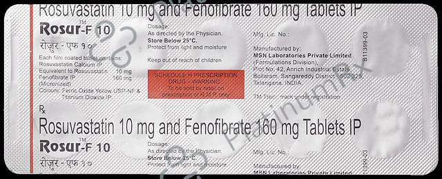 Rosur F 160/10mg Tablet 10s