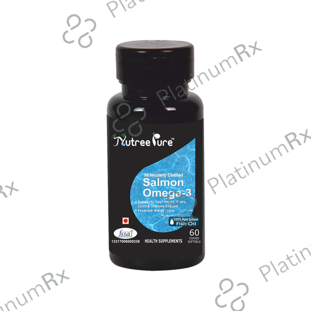 Nutree Pure Salmon Omega 3 Coated Softgels 60s