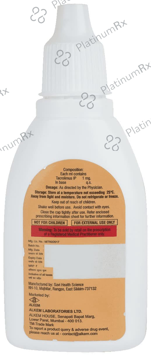 Tacrovera 0.1% Solution 15ml