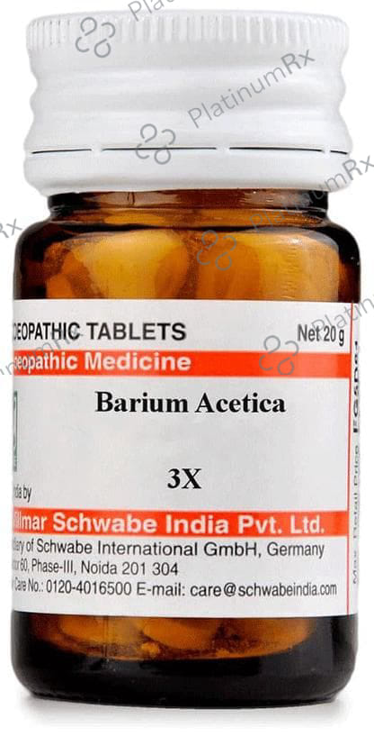 Dr Willmar Schwabe India Barium Carbonica Trituration Tablet 6X