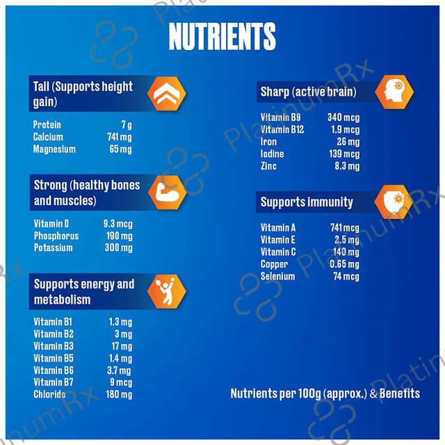 Horlicks Drink with Vitamin C, D & Zinc - For Bones & Metabolism - Flavour Chocolate Delight 500 gm
