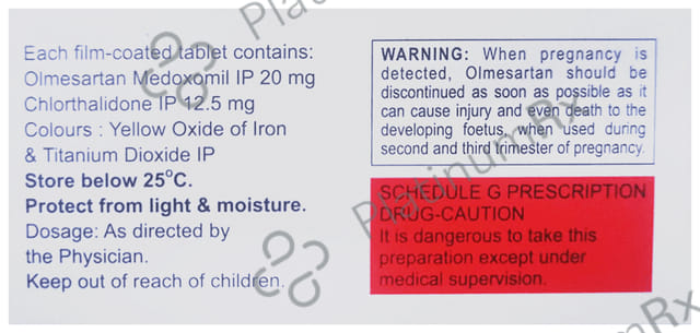Olmat 20 CT 12.5/20mg Tablet 15s