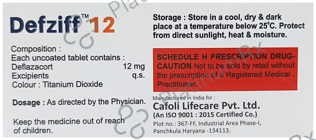 Defziff 12mg Tablet 10s