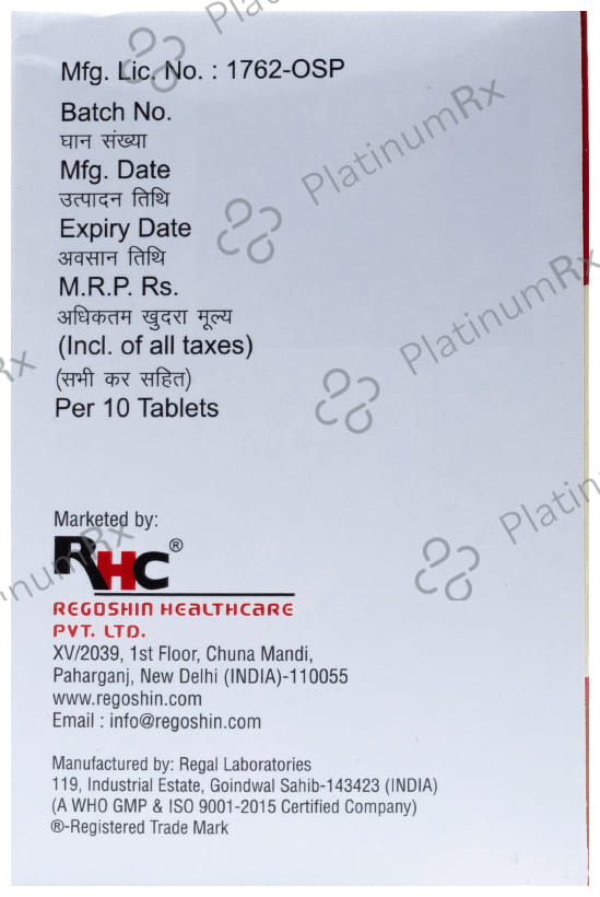 Rego Kold Fix Tablet 10s