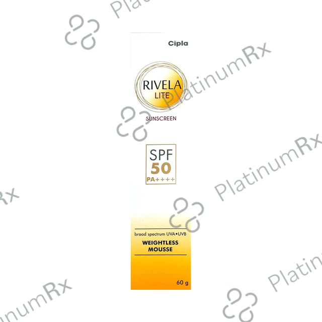 Rivela Lite SPF 50 Sunscreen Cream 60gm