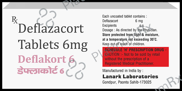 Deflakort 6mg Tablet 10 Tablet Zeelab Pharmacy Pvt