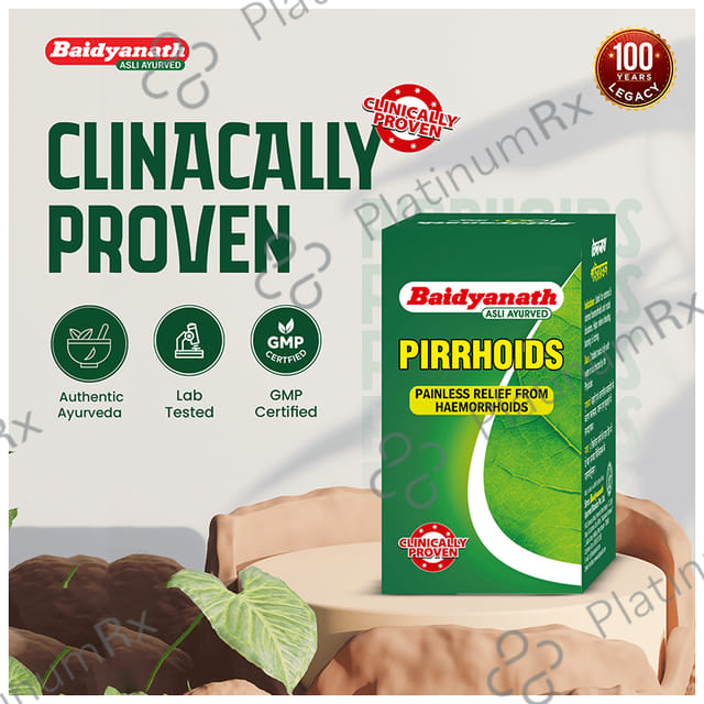 Baidyanath Pirrhoids Tablet - For Piles Management