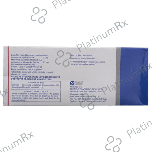 Olmetor M 25 Tablet
