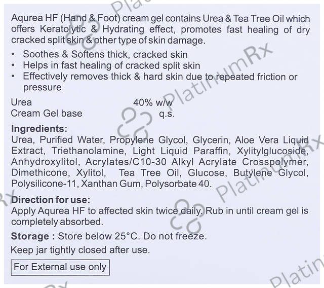 Aqurea HF Urea Gel 50gm