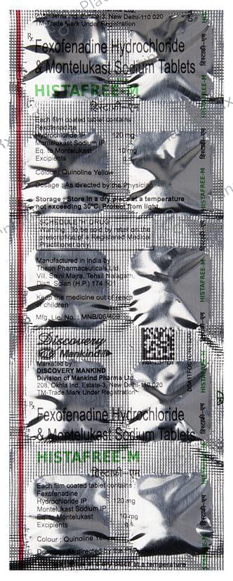 Histafree M 120/10mg Tablet 10s