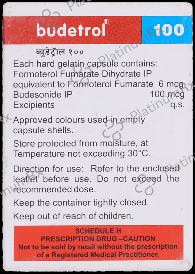 Budetrol 6/100mcg Rotacap 30s