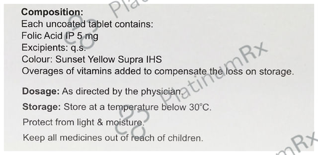 Folifred 5000mcg Tablet 10s