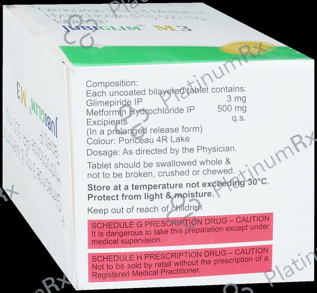 Jubiglim M 3/500mg Tablet 15s