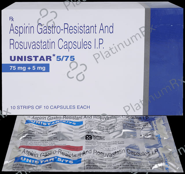 Unistar 5/75mg Capsule 10s