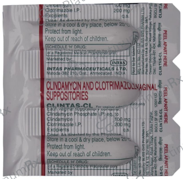 Clintas CL Vaginal Suppository