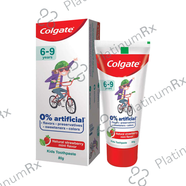 Colgate Natural Strawberry Mint Toothpaste for Kids (6-9 Years)