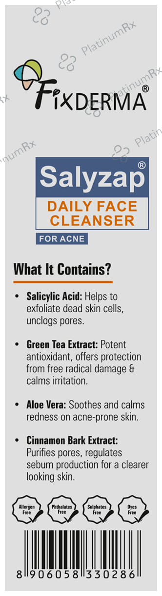 Fixderma Salyzap Daily Face Cleanser 60gm