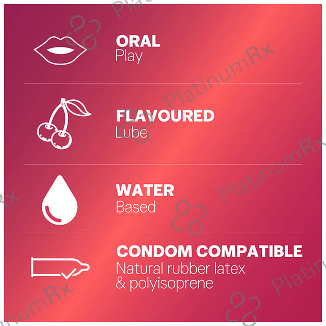 Durex Water Based Lube Cherry Gel 50ml