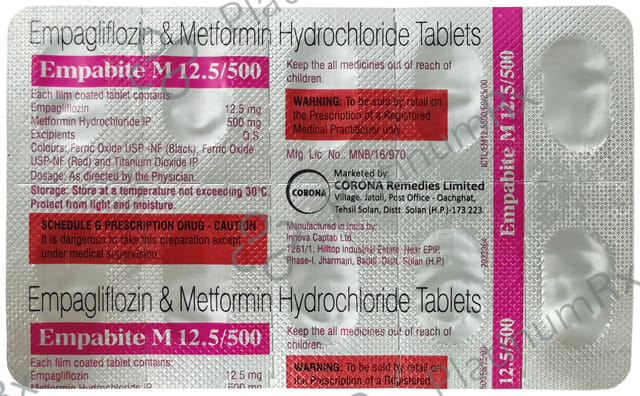 Empabite M 12.5/500mg Tablet 10s