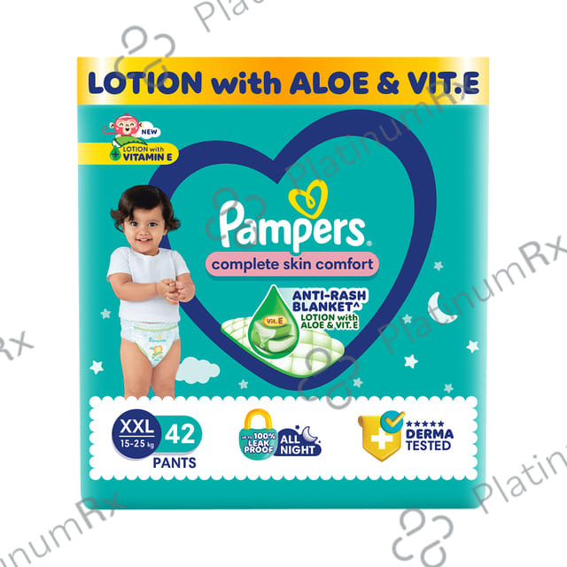 Pampers All-Round Protection Anti Rash Blanket Diaper Lotion with Aloe Vera XXL
