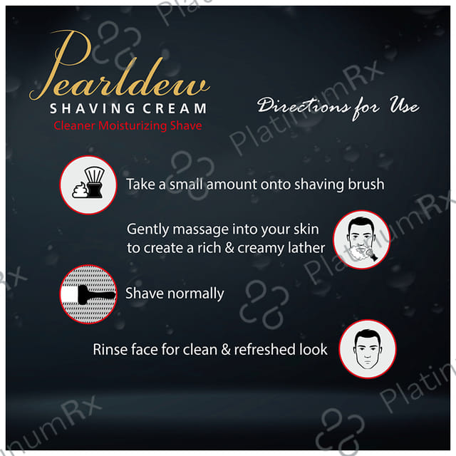 Pearldew PH Balanced Shaving Cream (100gm Each) 4 Tubes