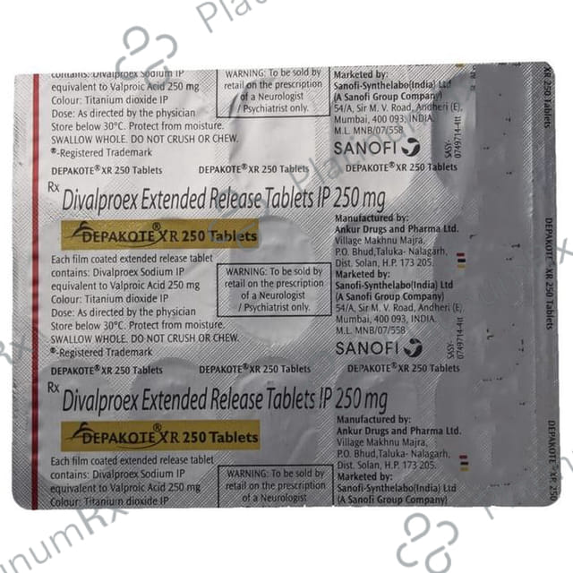 Depakote XR 250mg Tablet 15s