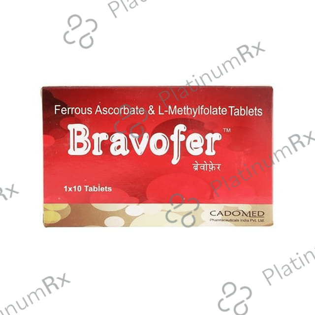 Bravofer 500mcg/100mg Tablet 10s
