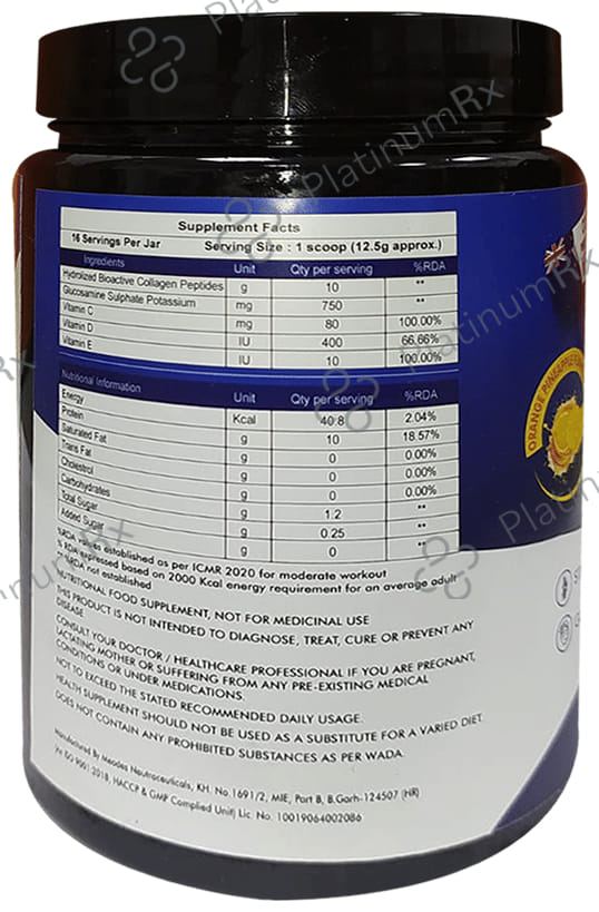 Greform Hydrolized Bioactive Collagen Peptide Powder Orange Pineapple No Sugar