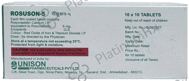 Rosuson 5mg Tablet