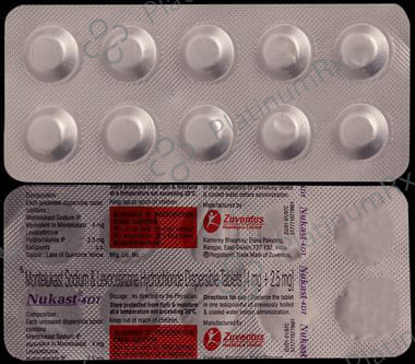 Nukast 2.5mg/4mg Tablet