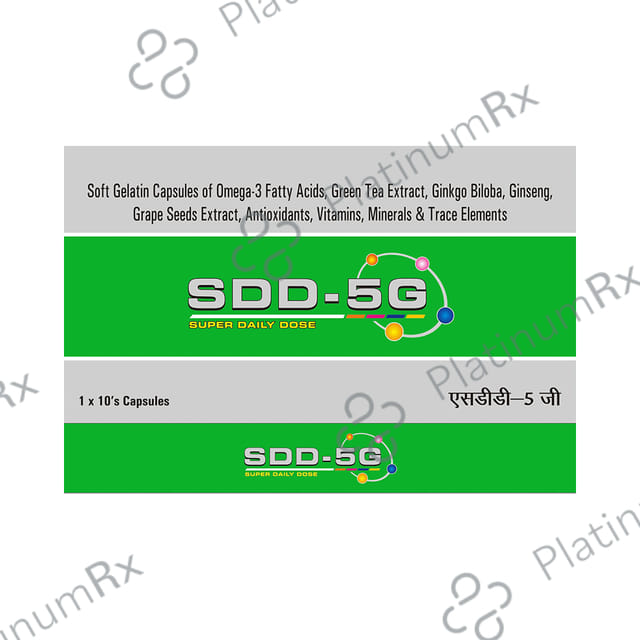 SDD 5G Omega 3 Fish Oil Softgel Capsule 10s
