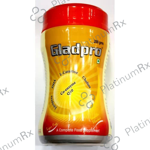 Gladpro Powder with Coenzyme Q10, DHA, L Carnitine, Lycopene & Choline 200gm
