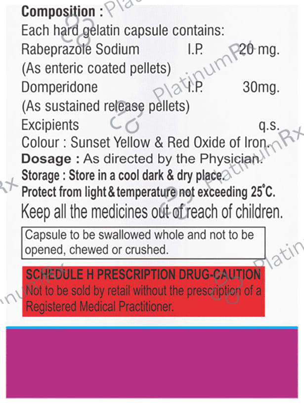 Rabochip DSR 30/20mg Capsule 15s