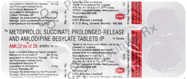 Amlopin M 5/25mg Tablet 10s